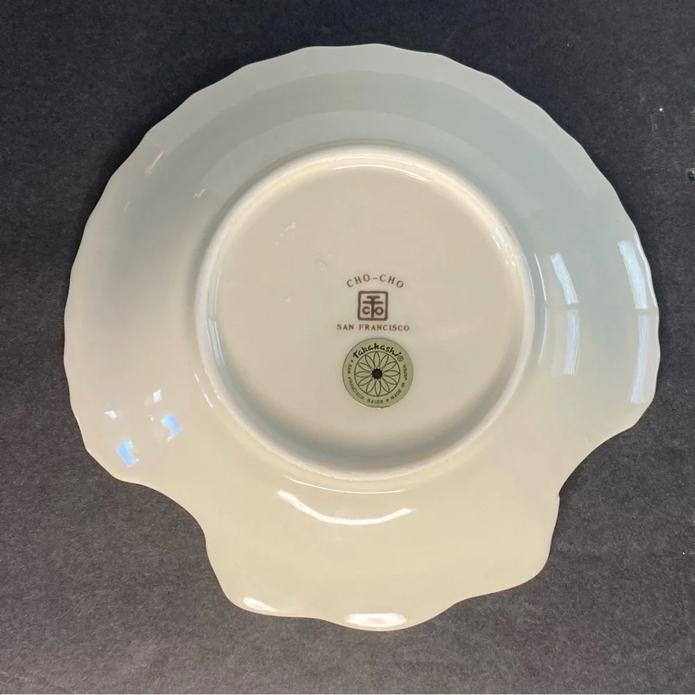 Vintage Takahashi San Francisco Floral Shell Dish